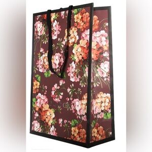 GUCCI GG SUPREME BLOOMS XL SHOPPING GIFT PAPER BAG 22x14” LIMITED ADDITION